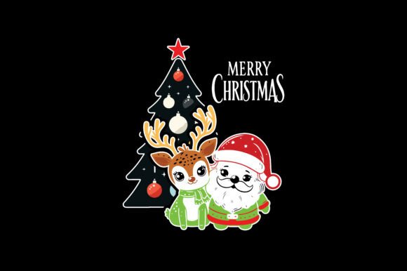 Abstract Reindeer Christmas Artwork: A Festive Graphics Gem