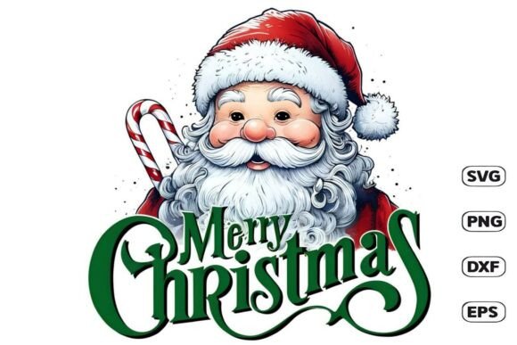 Cheerful Santa SVG for Festive Graphics & Illustrations