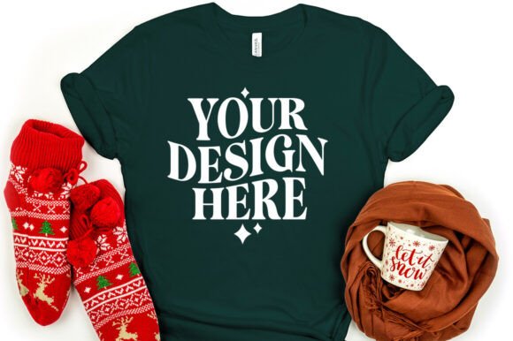 Christmas Bella Canvas 3001 Mockup Review