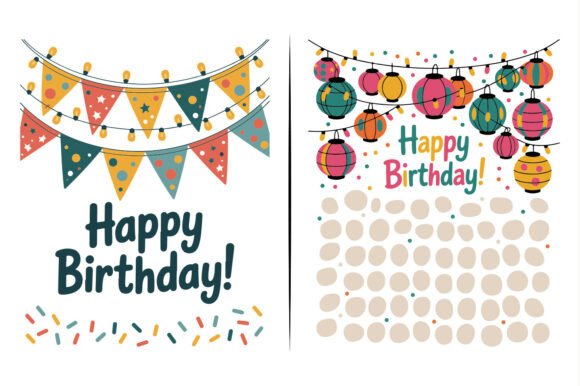 Christmas Birthday Decorations Clipart: Perfect for Graphics and Illustrations