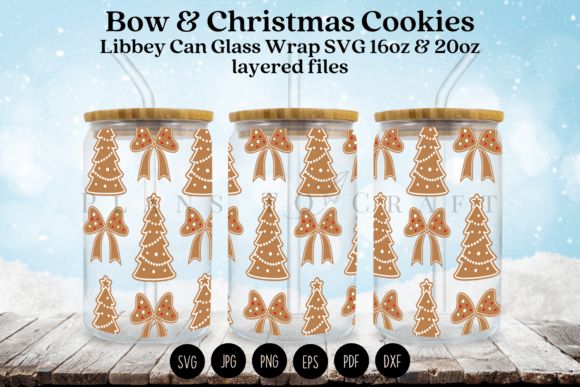 Christmas Cookies Libbey Can Glass Wrap Review