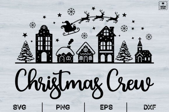 Christmas Crew Svg, Merry Bright: A Festive Graphics Must-Have
