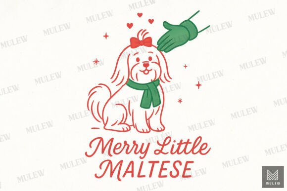 Funny Christmas Maltese Dog Graphics: A Brand Designer's Review