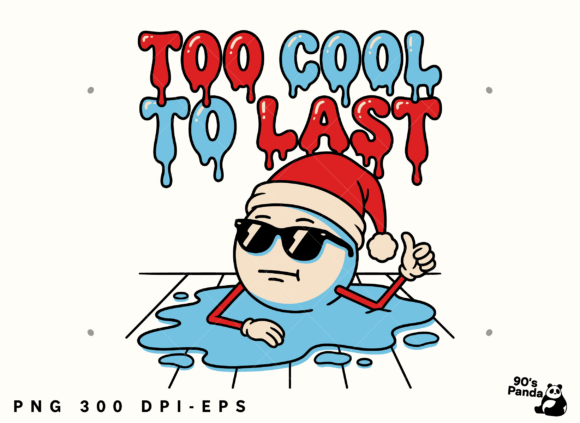 Funny Christmas Too Cool: A Versatile Graphics Asset