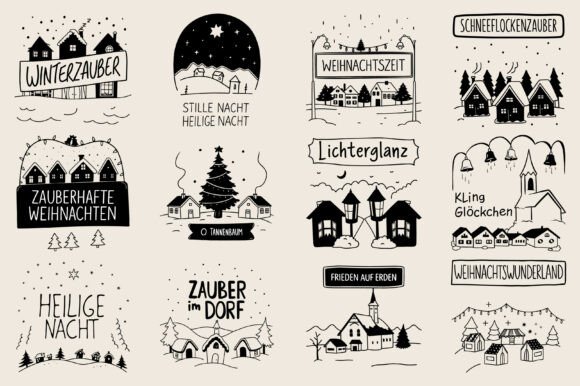German Christmas Houses Svg Bundle: A Must-Have for Creative Graphics