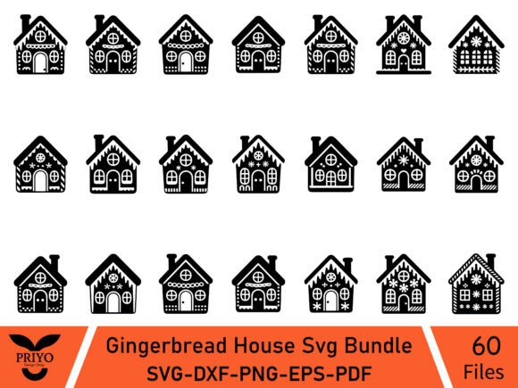Gingerbread House Svg Bundle: A Festive Graphic for Creative Projects