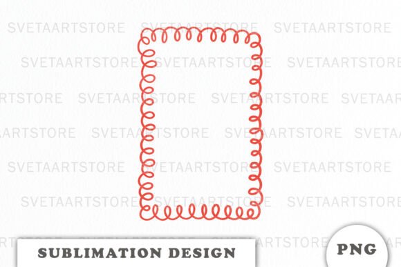 Red Christmas Doodle Frame Png: A Festive Graphics Gem