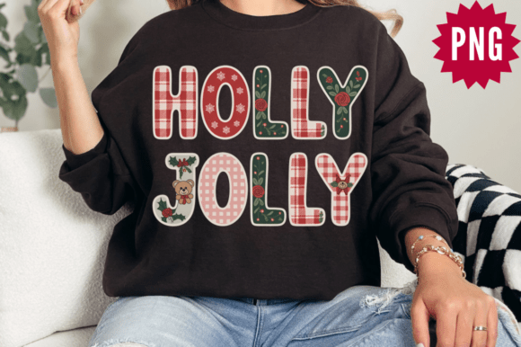 Retro Christmas Holly Jolly PNG: A Festive Graphics Gem