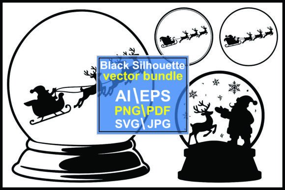 Review: Silhouette Christmas Snow Globes Santa Graphics